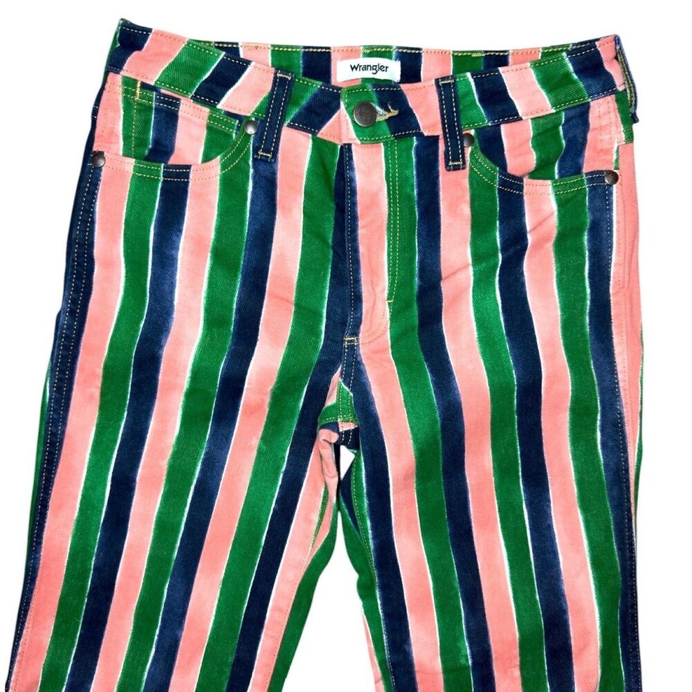 ANTHROPOLOGIE Wrangler Mulitcolor Stripe Wide Leg Pants Size: 26 - Picture 3 of 6